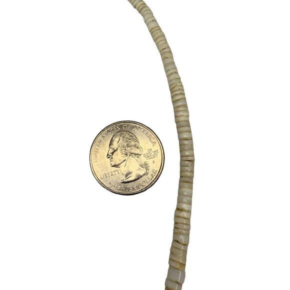 Native American Carved Mother Of Pearl Birds & Tulip Fetish Necklace 17" Puka - Picture 10 of 10